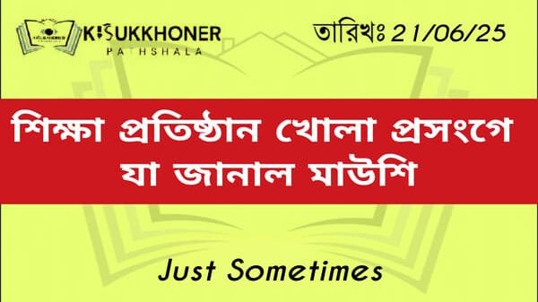 শিক্ষা প্রতিষ্ঠান খোলা প্রসংগে যা জানাল মাউশি