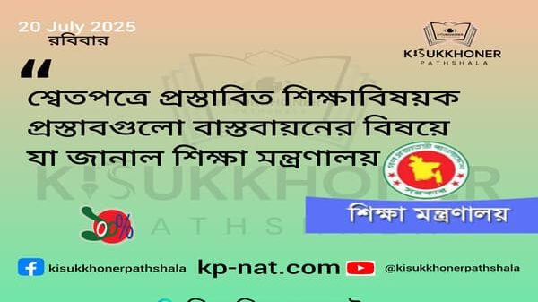শ্বেতপত্রে প্রস্তাবিত শিক্ষাবিষয়ক প্রস্তাবগুলো বাস্তবায়নের বিষয়ে যা জানাল শিক্ষা মন্ত্রণালয়