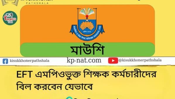EFT এমপিওভুক্ত শিক্ষক কর্মচারীদের বিল করবেন যেভাবে
