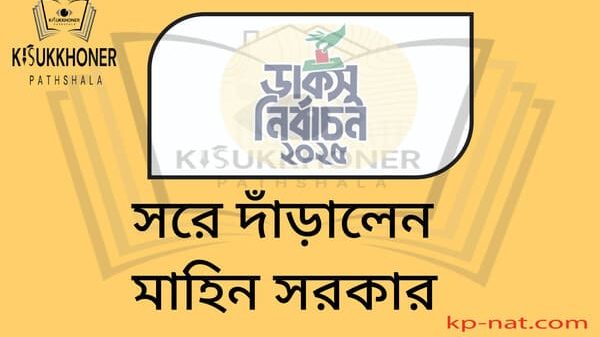 সরে দাঁড়ালেন মাহিন সরকার