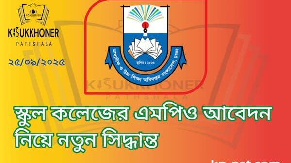 স্কুল কলেজের এমপিও আবেদন নিয়ে নতুন সিদ্ধান্ত