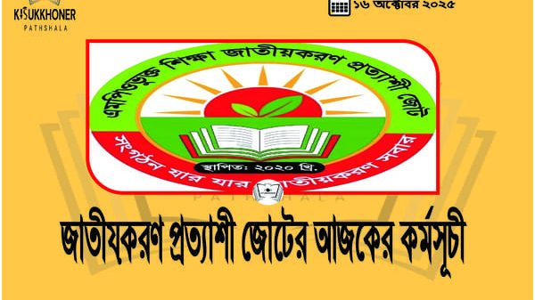 জাতীয়করণ প্রত্যাশী জোটের আজকের কর্মসূচী