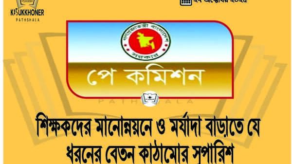 শিক্ষকদের মানোন্নয়নে ও মর্যাদা বাড়াতে যে ধরনের বেতন কাঠামোর সুপারিশ