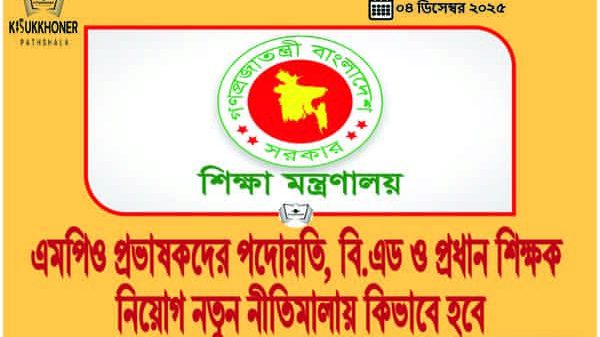 এমপিও প্রভাষকদের পদোন্নতি, বি.এড ও প্রধান শিক্ষক নিয়োগ নতুন নীতিমালায় কিভাবে হবে