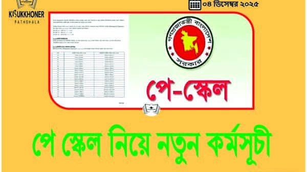 পে স্কেল নিয়ে নতুন কর্মসূচী