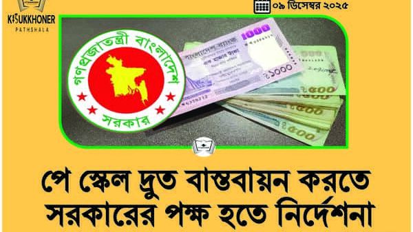 পে স্কেল দ্রুত বাস্তবায়ন করতে সরকারের পক্ষ হতে নির্দেশনা