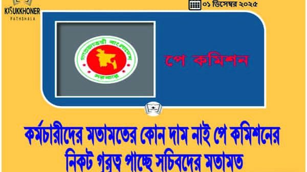 কর্মচারীদের মতামতের কোন দাম নাই পে কমিশনের নিকট গুরুত্ব পাচ্ছে সচিবদের মতামত