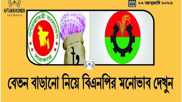 বেতন বাড়ানো নিয়ে বিএনপির মনোভাব দেখুন
