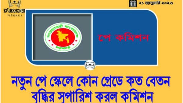 নতুন পে স্কেলে কোন গ্রেডে কত বেতন বৃদ্ধির সুপারিশ করল কমিশন