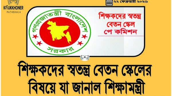 শিক্ষকদের স্বতন্ত্র বেতন স্কেলের বিষয়ে যা জানাল শিক্ষামন্ত্রী