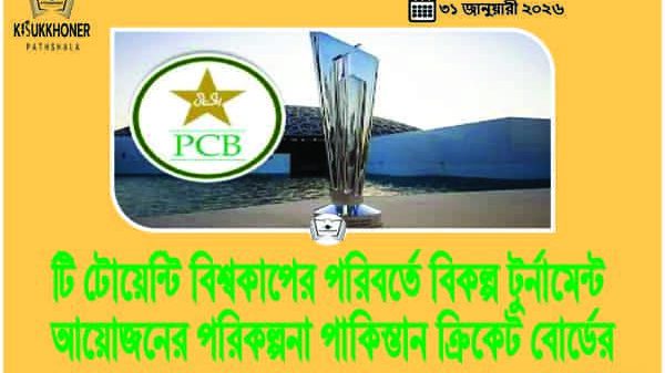 টি টোয়েন্টি বিশ্বকাপের পরিবর্তে বিকল্প টুর্নামেন্ট আয়োজনের পরিকল্পনা পাকিস্তান ক্রিকেট বোর্ডের