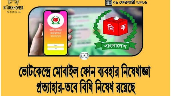 ভোটকেন্দ্রে মোবাইল ফোন ব্যবহার নিষেধাজ্ঞা প্রত্যাহার-তবে বিধি নিষেধ রয়েছে