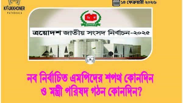 নব নির্বাচিত এমপিদের শপথ কোনদিন ও মন্ত্রী পরিষদ গঠন কোনদিন?