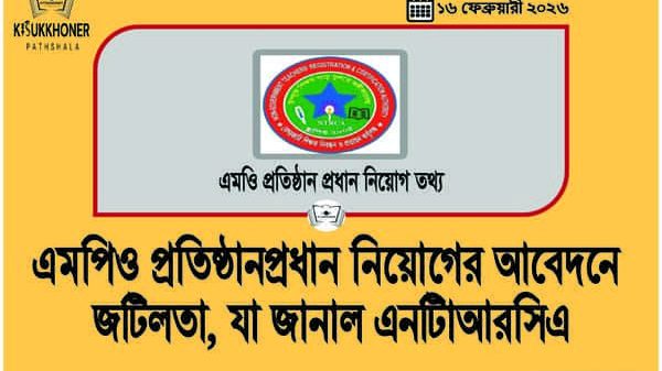 এমপিও প্রতিষ্ঠানপ্রধান নিয়োগের আবেদনে জটিলতা, যা জানাল এনটিাআরসিএ