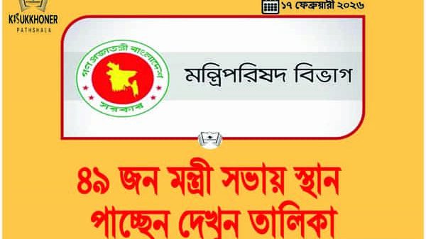 ৪৯ জন মন্ত্রী সভায় স্থান পাচ্ছেন দেখুন তালিকা