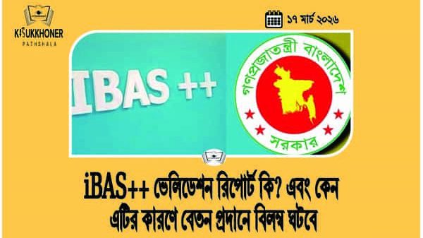 iBAS++ ভেলিডেশন রিপোর্ট কি? এবং কেন এটির কারণে বেতন প্রদানে বিলম্ব ঘটবে
