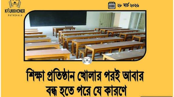 শিক্ষা প্রতিষ্ঠান খোলার পরই আবার বন্ধ হতে পরে যে কারণে