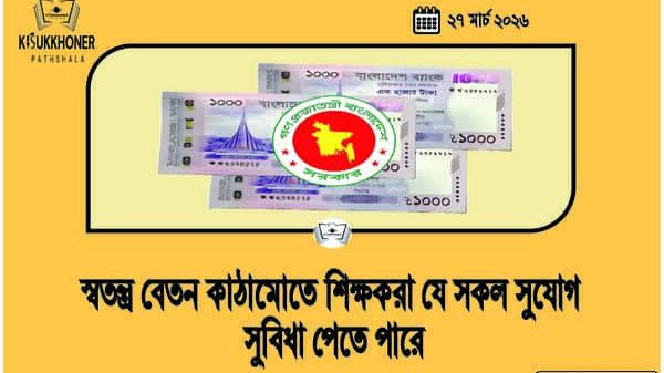 স্বতন্ত্র বেতন কাঠামোতে শিক্ষকরা যে সকল সুযোগ সুবিধা পেতে পারে