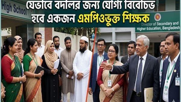 যেভাবে বদলির জন্য যোগ্য বিবেচিত হবে একজন এমপিওভুক্ত শিক্ষক