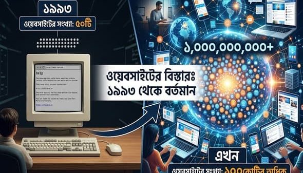 ওয়েবসাইটের ইতিহাস