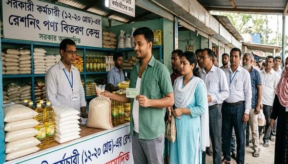 নতুন করে রেশনিংয়ের সুবিধায় যুক্ত হচ্ছে যে সকল চাকুরীজীবিরা