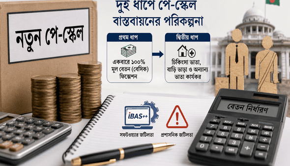 পে স্কেল ধাপে ধাপে বাস্তবায়ন